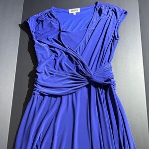 Kasper Women's Royal Blue Midi Dress